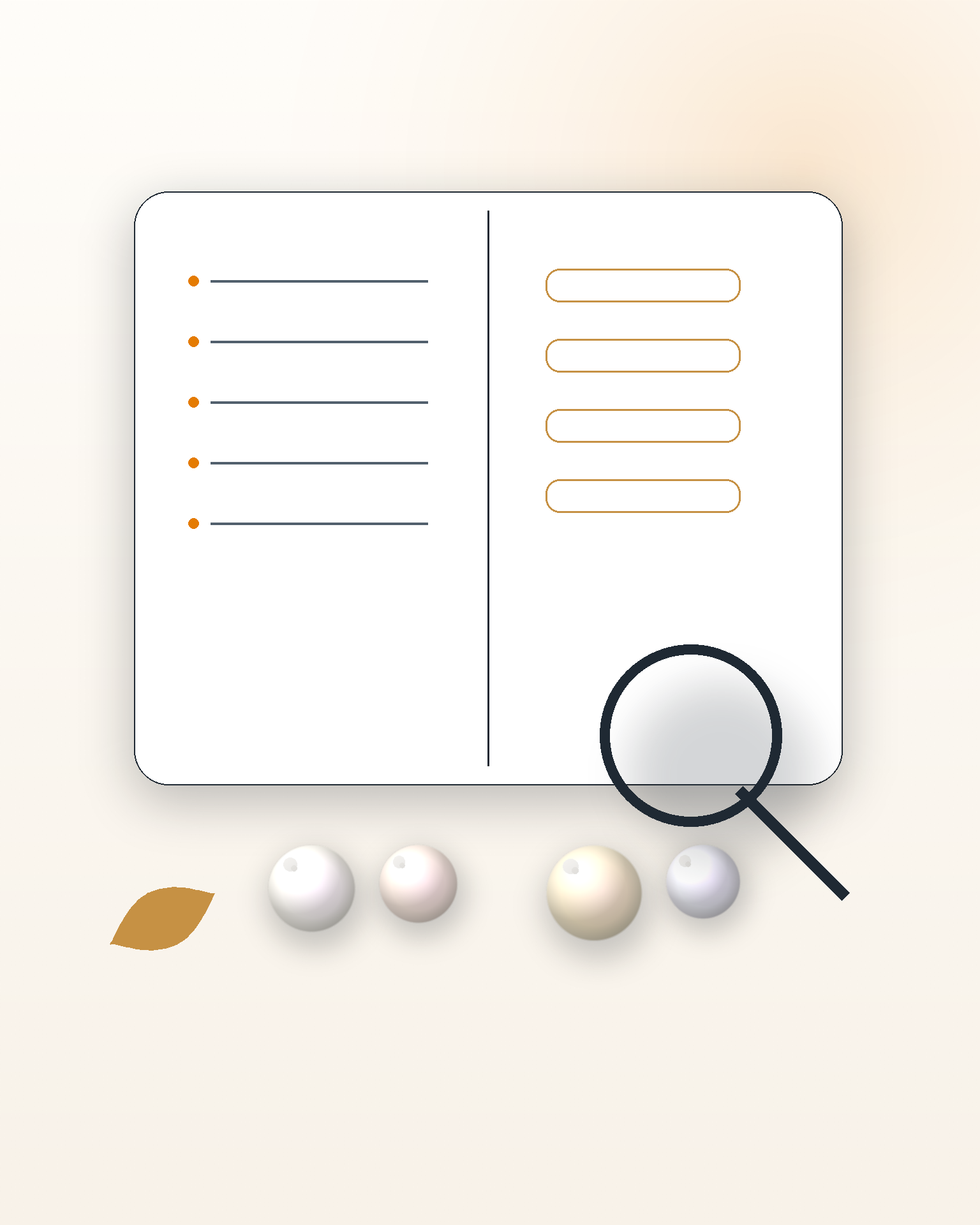 Pearl education guide with comparison samples for Suha